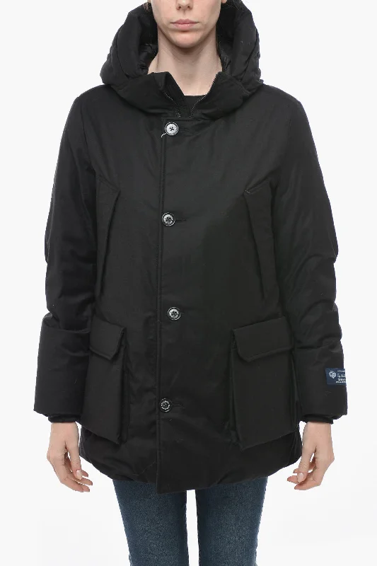 elegant long coat for women -Woolrich Hooded LP Parka