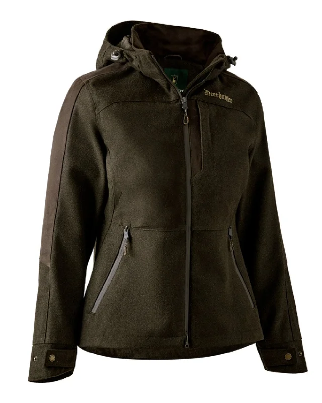 winter-ready faux shearling jacket for women -Deerhunter Lady Tatra Active Jacket