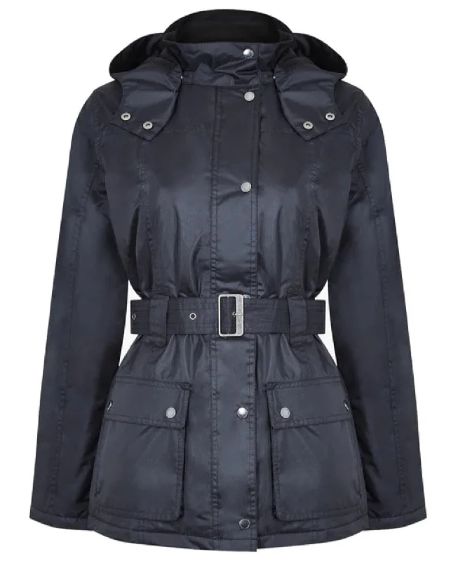 women's belted trench coat -Champion Clova Ladies Waterproof Jacket