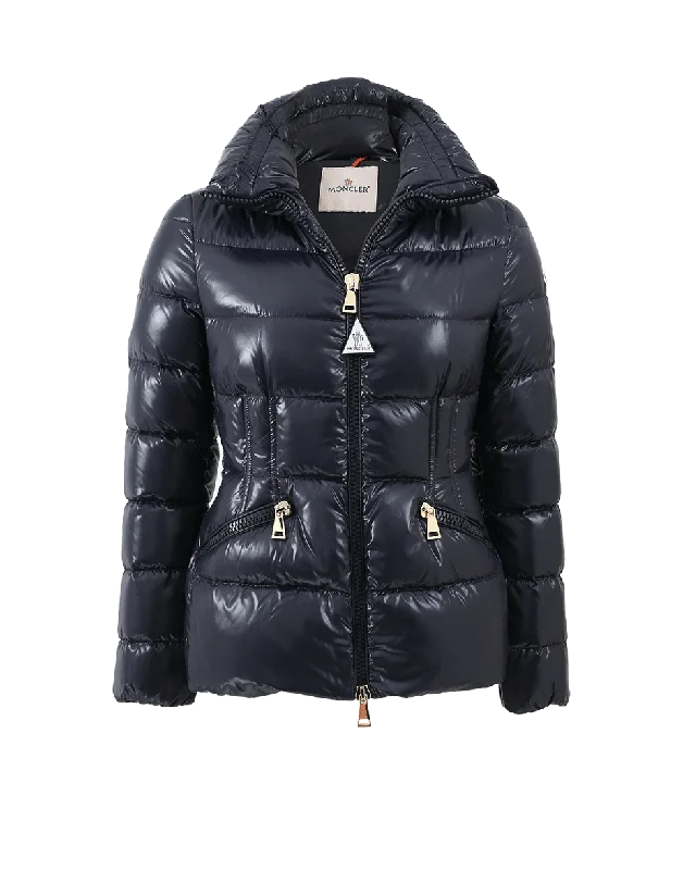 urban streetwear jacket for women -Daphne Fitted Puffer Jacket