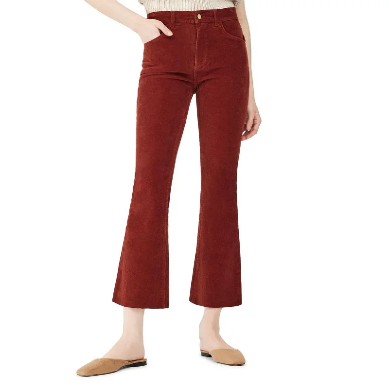 women's ultra-light stretch jeans -Bridget Womens Corduroy High Rise Bootcut Jeans