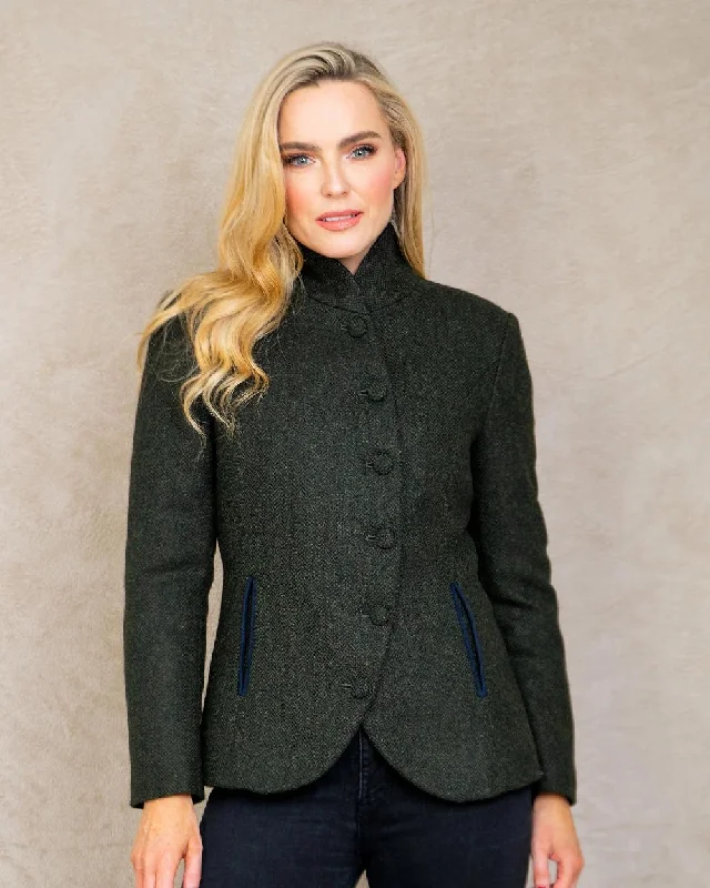 women's outdoor fleece jacket -Jack Murphy Nicole Ladies Tweed Jacket