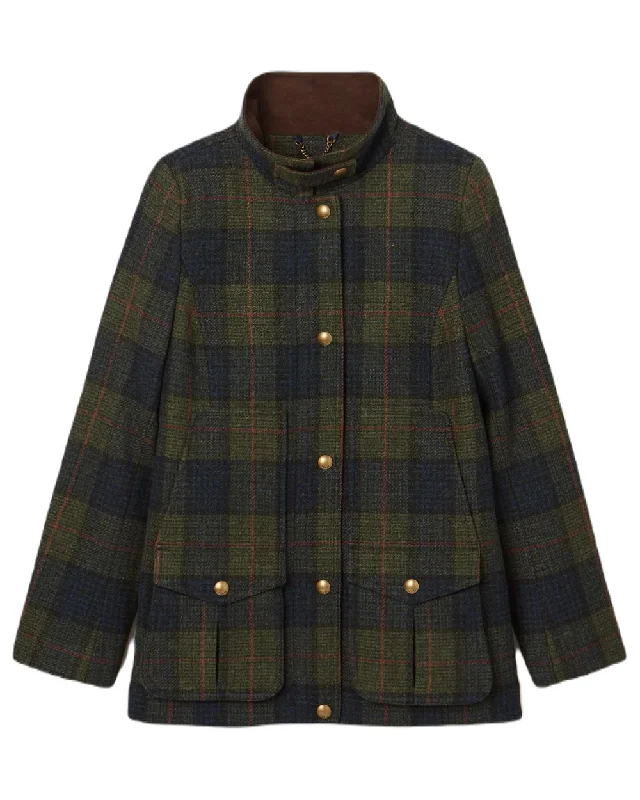 ladies' designer overcoat -Joules Fieldcoat Tweed Jacket