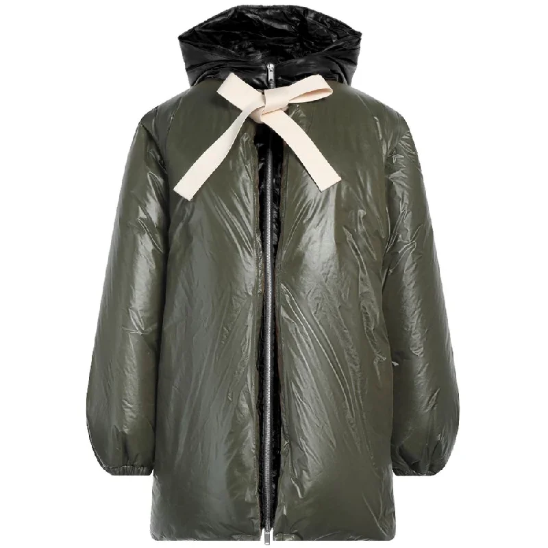 ladies' longline puffer coat -Jil Sander  Nylon Jackets & Women's Coat