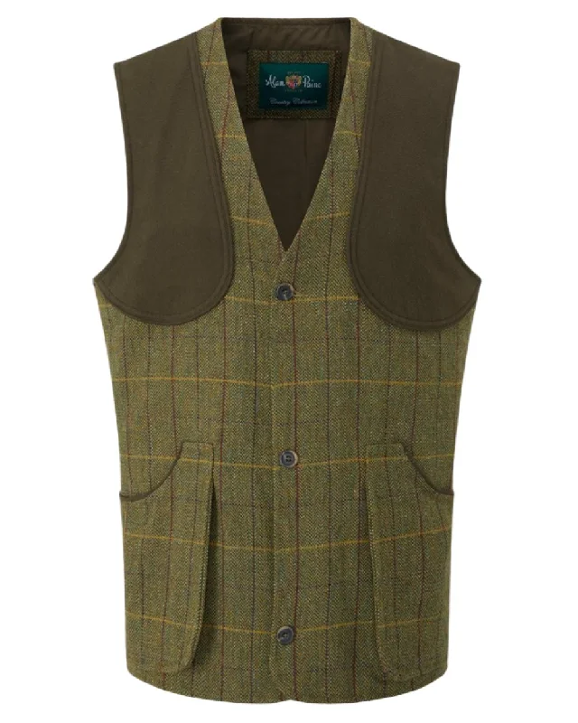 ladies' puffer jacket -Alan Paine Rutland Tweed Shooting Waistcoat