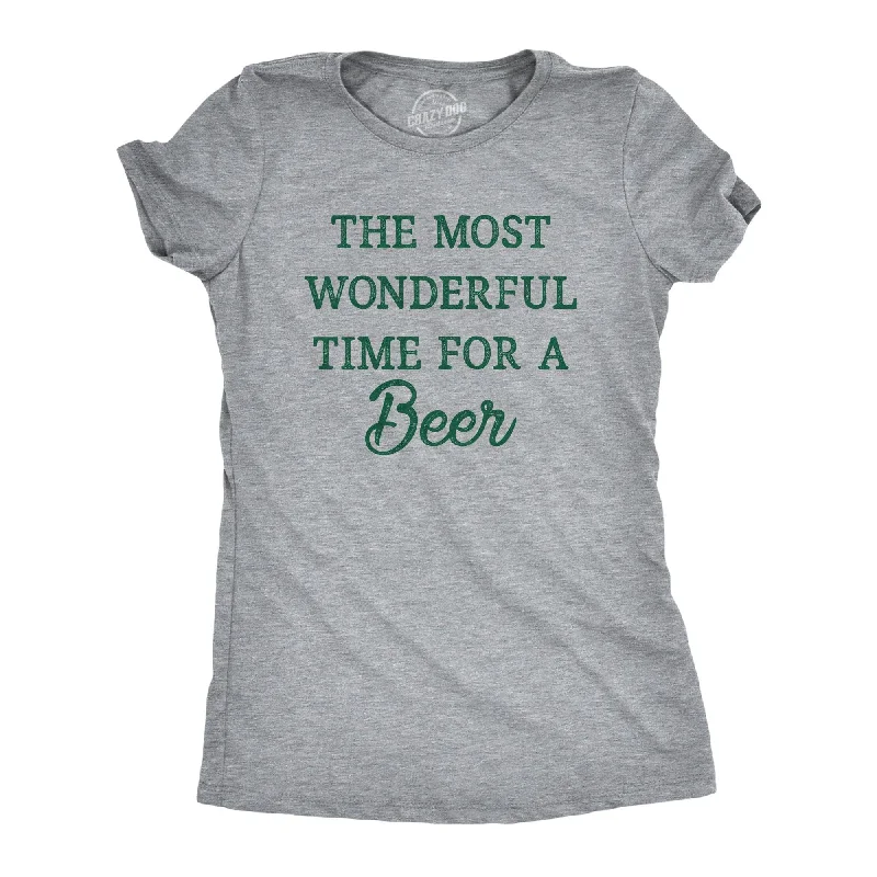 women's business casual blouse -The Most Wonderful Time For A Beer Women's T Shirt