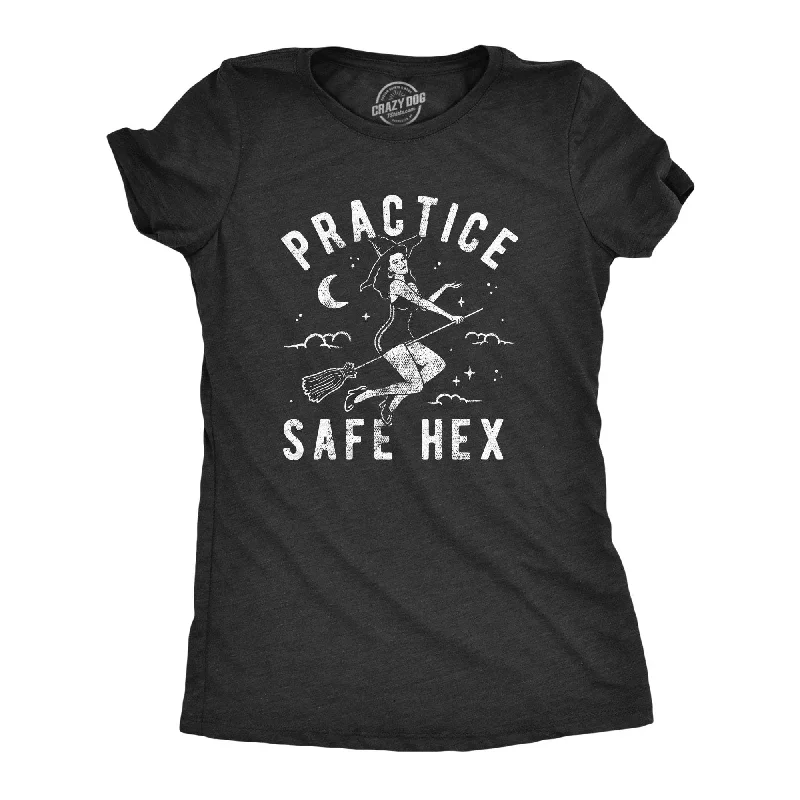 ladies' cold-shoulder top -Practice Safe Hex Women's T Shirt