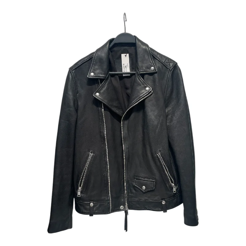 elegant wool cape for women -ALLSAINTS/Leather Jkt/M/Leather/BLK/moto jacket