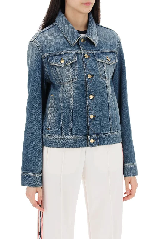 women's belted trench coat -Golden Goose Short Denim Jacket