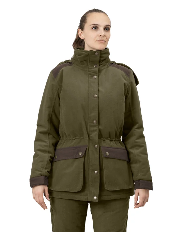 ladies' longline puffer coat -Seeland Womens Max Warm II Jacket