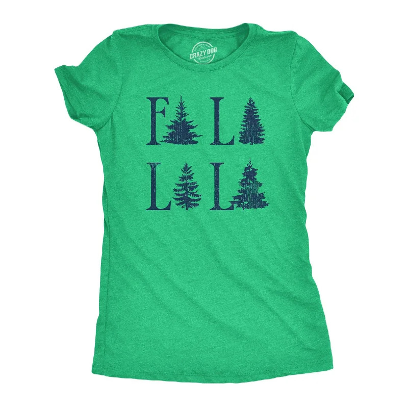 women's ribbed knit top -Fa La La La Women's T Shirt