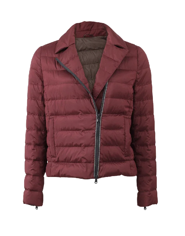 military-style coat for women -Tech Puffer Monili Zip Jacket