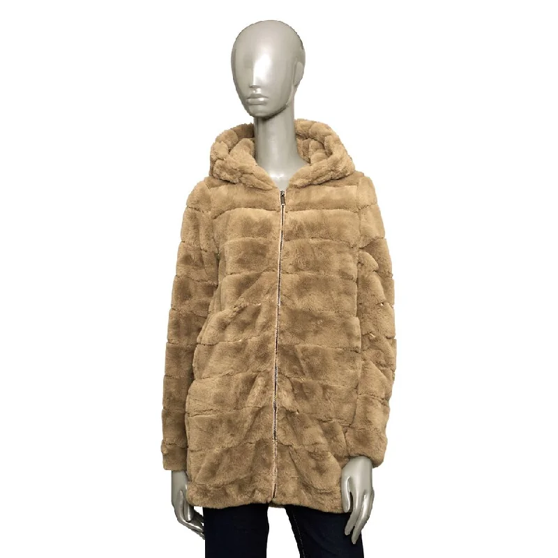 luxury faux fur coat for women -Baldinini Trend  Polyester Jackets & Women's Coat