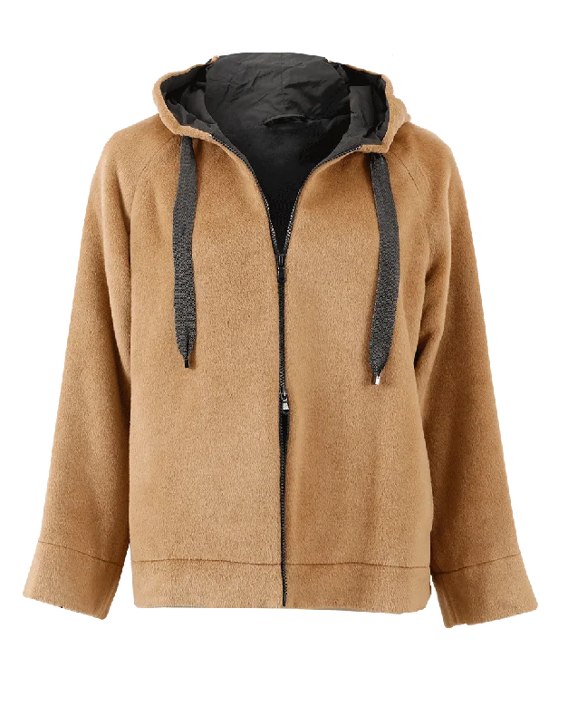 winter-ready faux shearling jacket for women -Alpaca Short Jacket