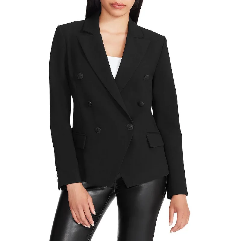 professional work blazer for women -Steve Madden Womens Naomi Suit Separate Office Double-Breasted Blazer