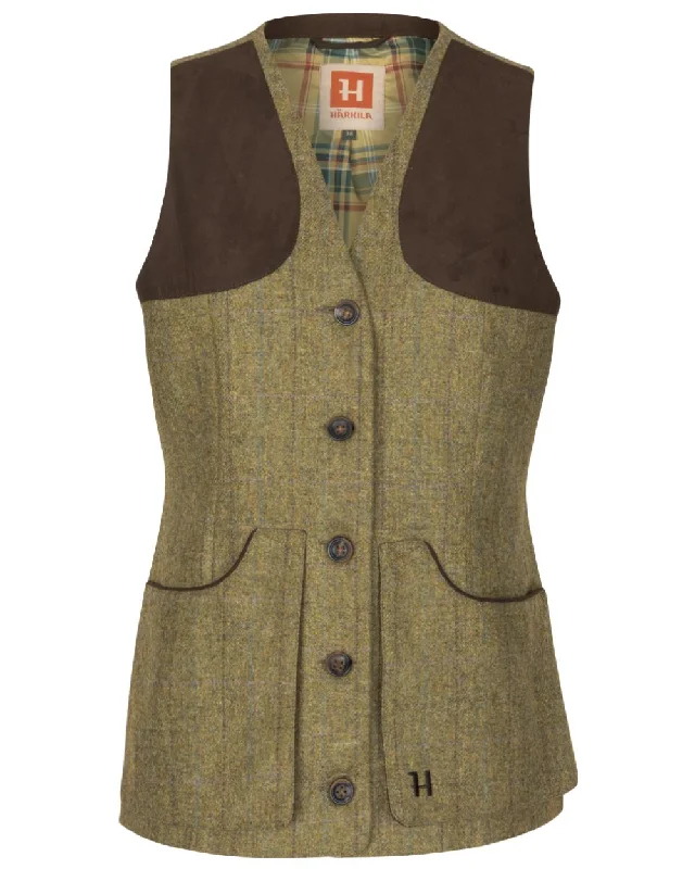 classic camel coat for ladies -Harkila Womens Jura Shooting Waistcoat