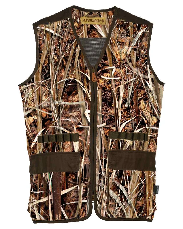 classic camel coat for ladies -Percussion Palombe Ghostcamo Vest